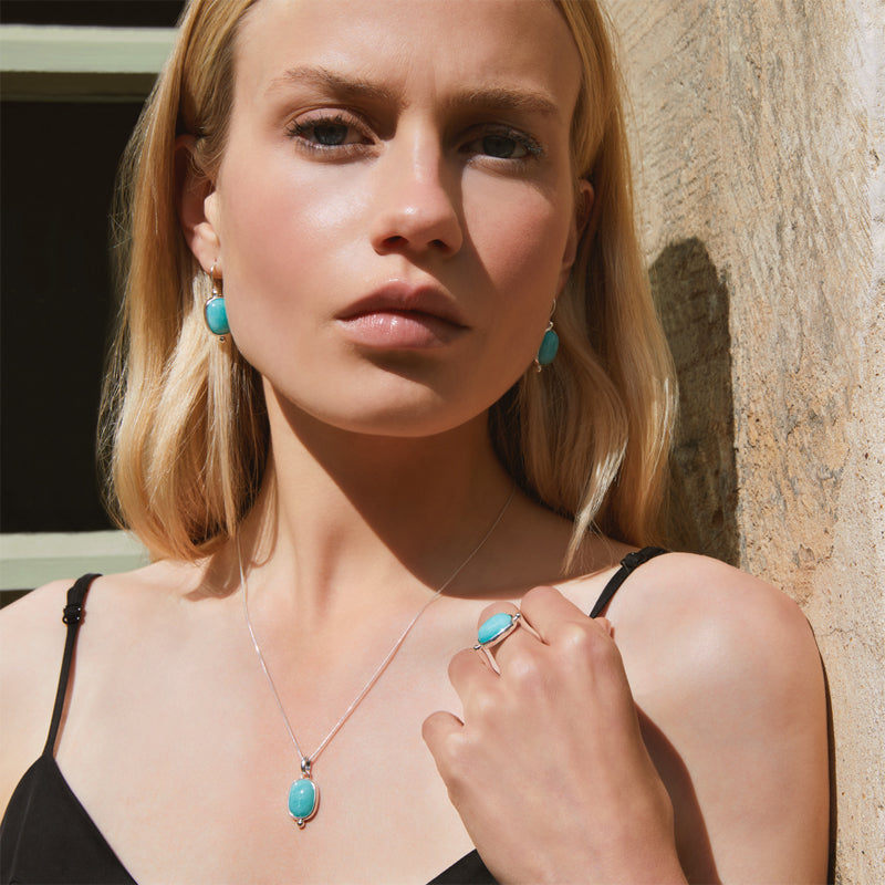 FLEUR AMAZONITE NECKLACE