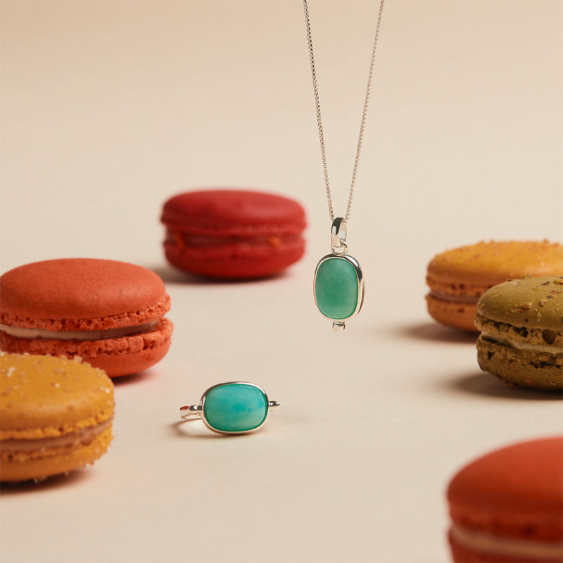 FLEUR AMAZONITE NECKLACE