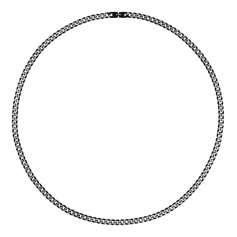 NERO MENS STEEL CURB CHAIN NECKLACE