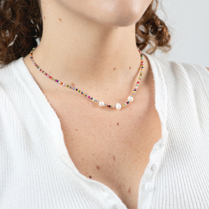 RAINBOW PEARLA NECKLACE