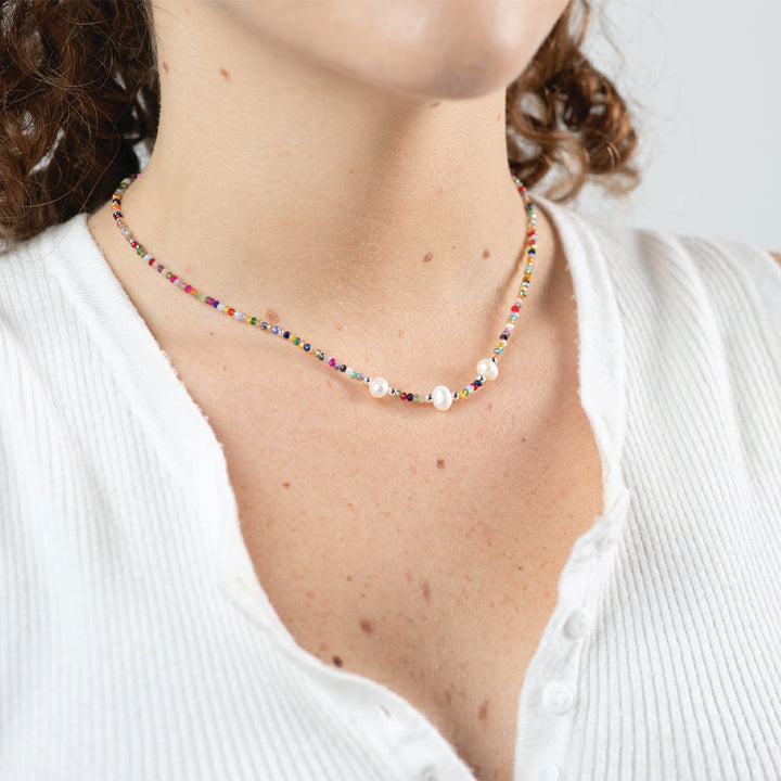 RAINBOW PEARLA NECKLACE