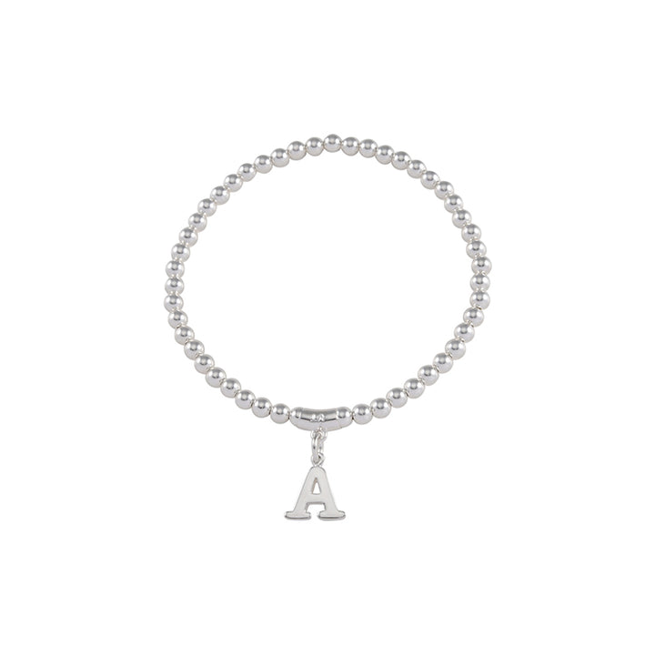 BALL BRACELET WITH INITIAL CHARM