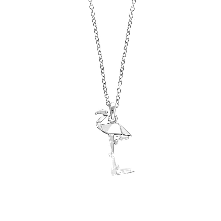 ORIGAMI FLAMINGO NECKLACE