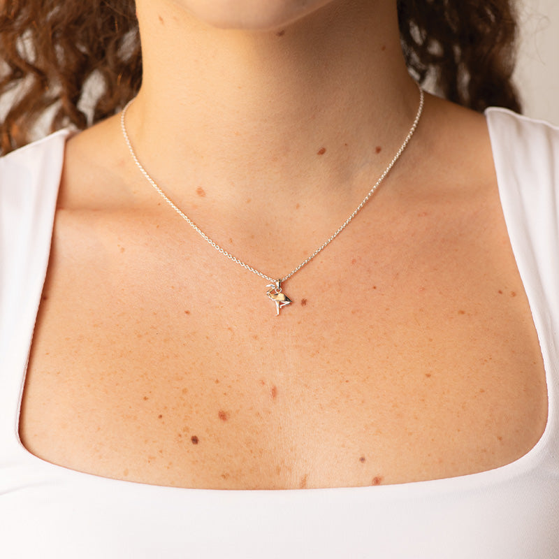 ORIGAMI FLAMINGO NECKLACE