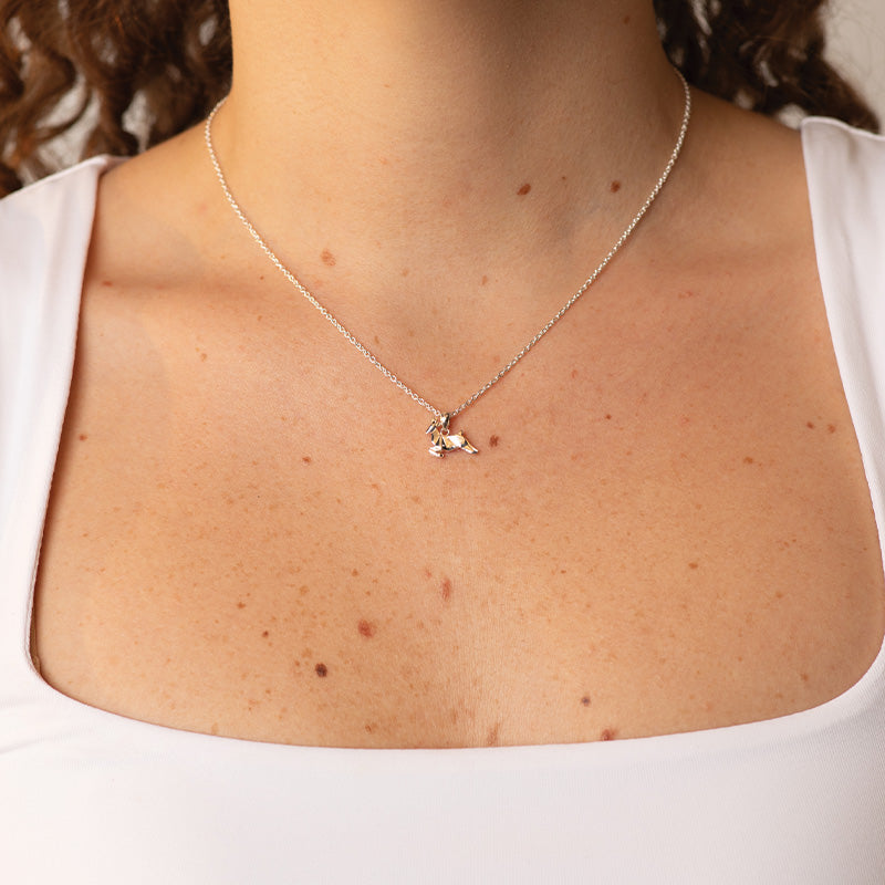 ORIGAMI JUMPING DEER NECKLACE