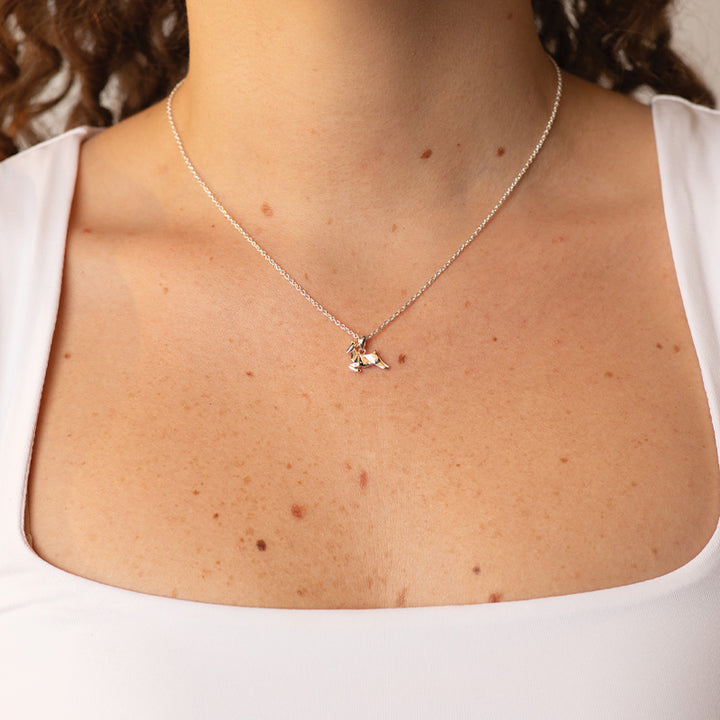 ORIGAMI JUMPING DEER NECKLACE