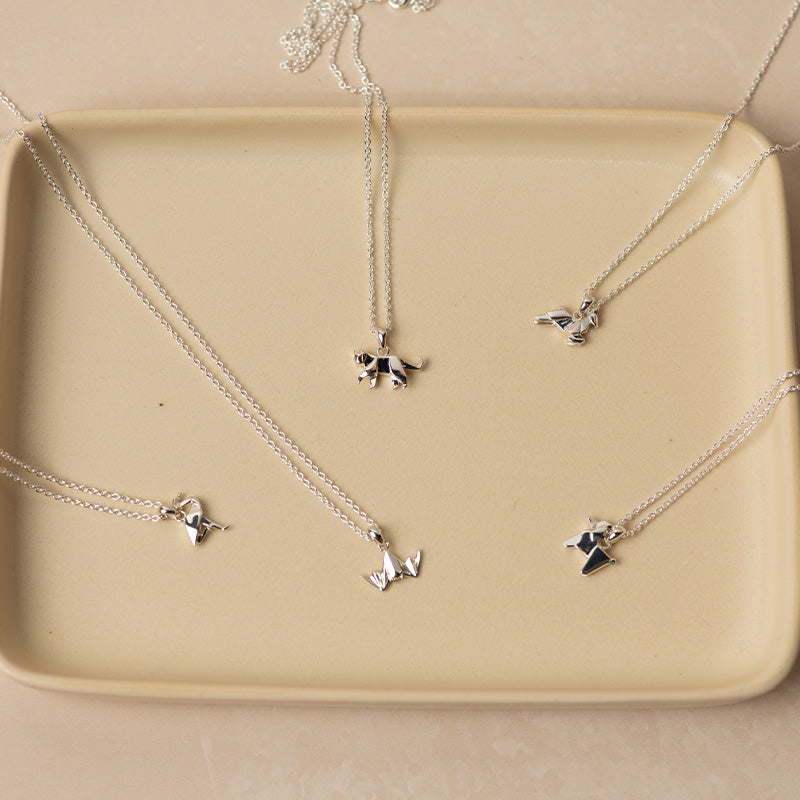 ORIGAMI JUMPING DEER NECKLACE