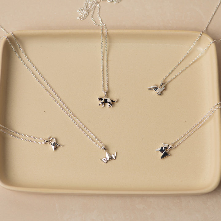 ORIGAMI JUMPING DEER NECKLACE