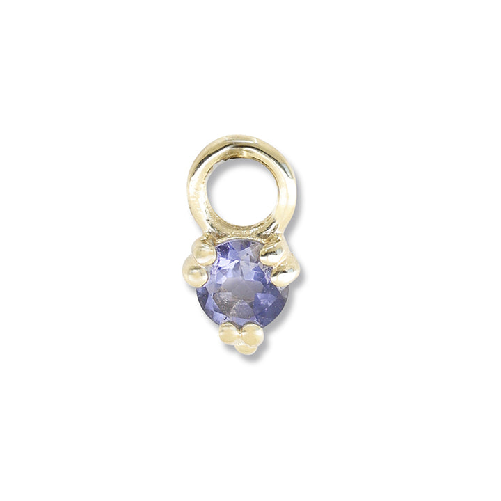 ORB IOLITE EARRING CHARM