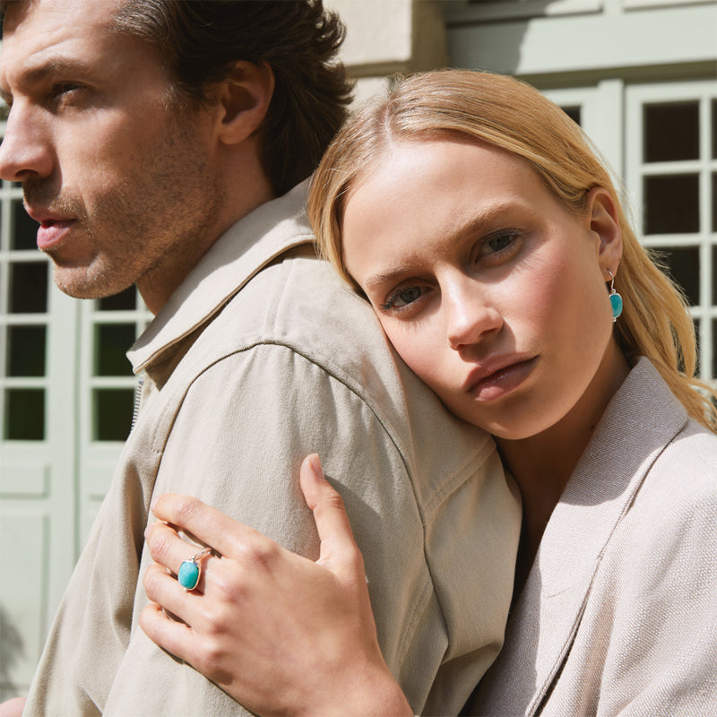 FLEUR AMAZONITE RING