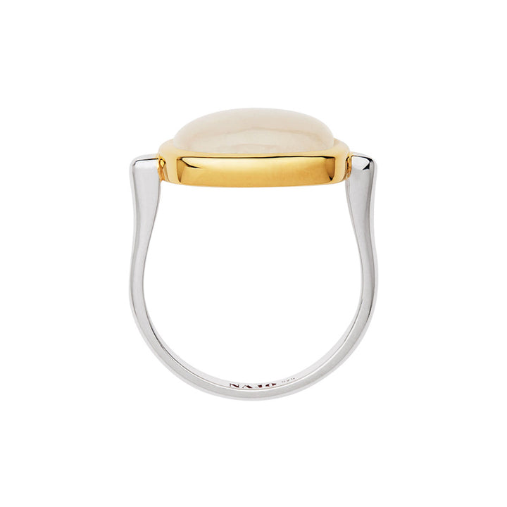 FLEUR RAINBOW MOONSTONE RING