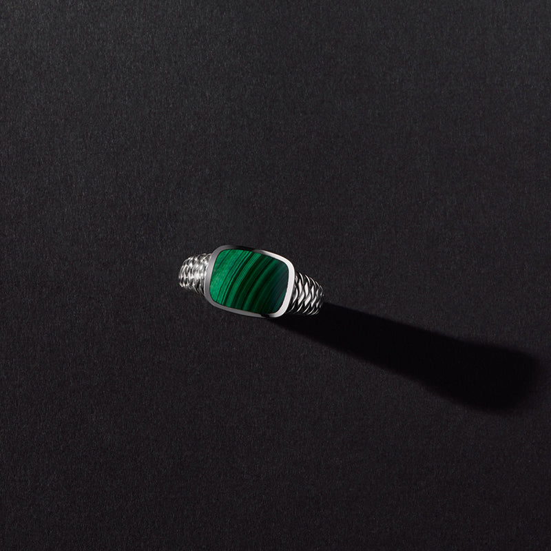 NAVIGATOR MALACHITE MENS RING