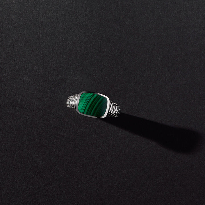 NAVIGATOR MALACHITE MENS RING