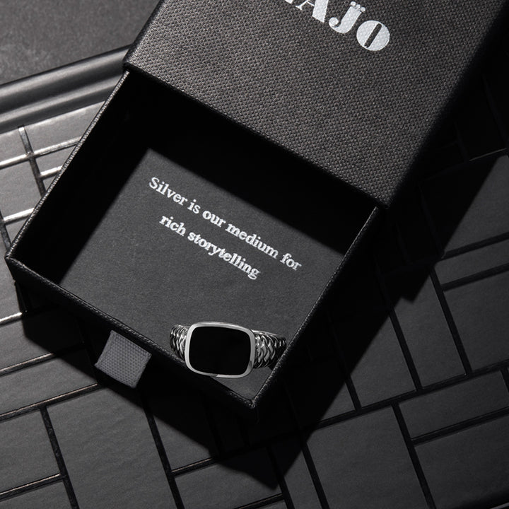 NAVIGATOR ONYX MENS RING