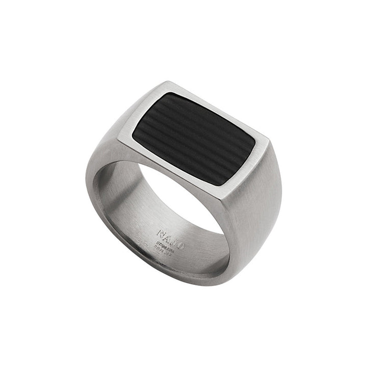 THE PALADIN MENS CARBON FIBRE AND STEEL RING