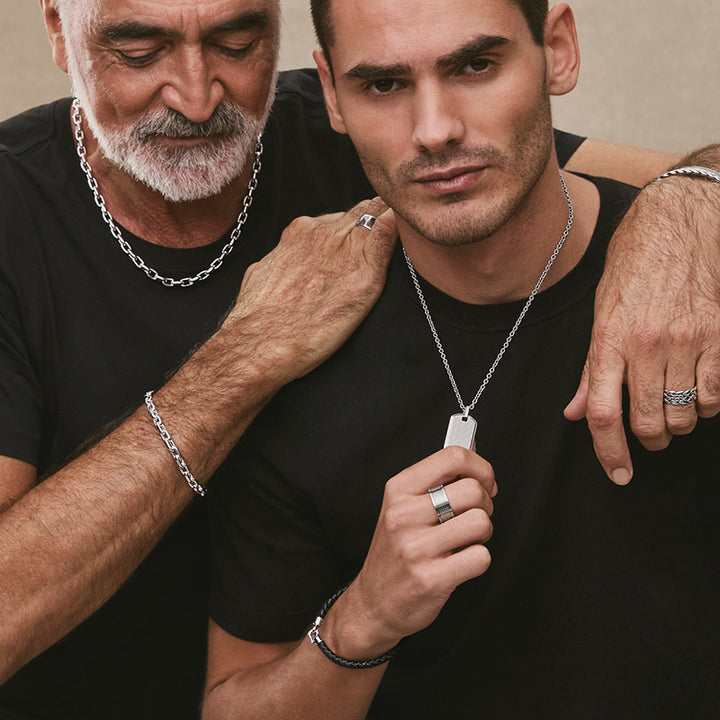 ROCCA MENS STAINLESS STEEL RING