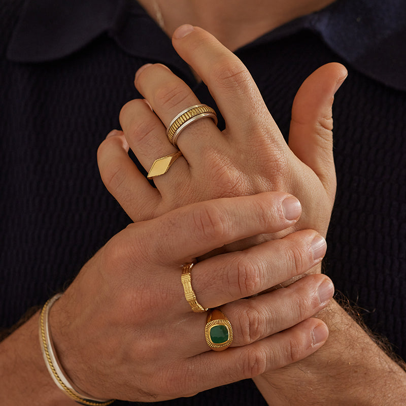 LENNOX GREEN ONYX RING