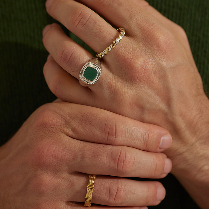 LENNOX GREEN ONYX RING