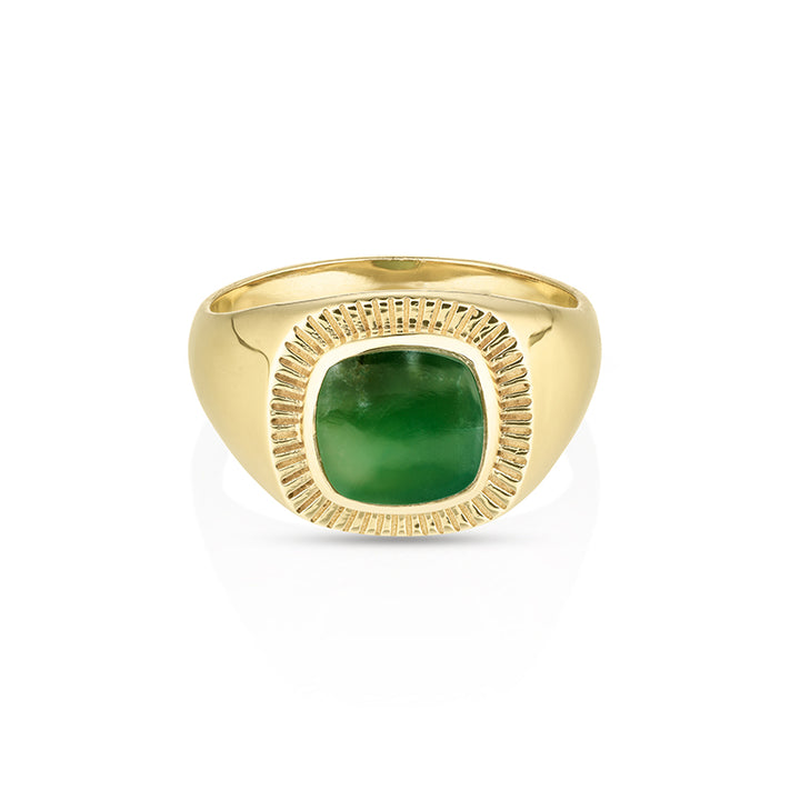 LENNOX GREEN ONYX RING