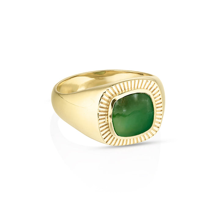 LENNOX GREEN ONYX RING