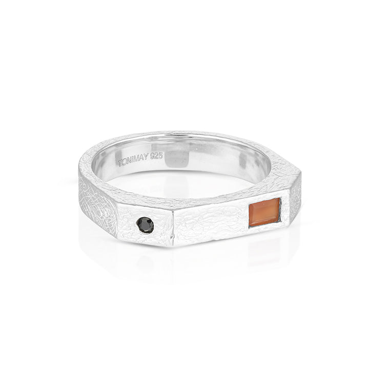 NOAH CORNELIAN & ONYX SIGNET