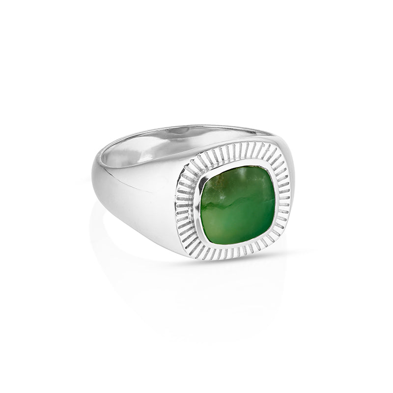 LENNOX GREEN ONYX RING