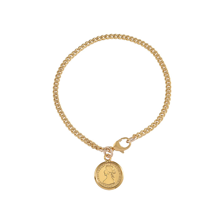 MINI COIN CURB BRACELET