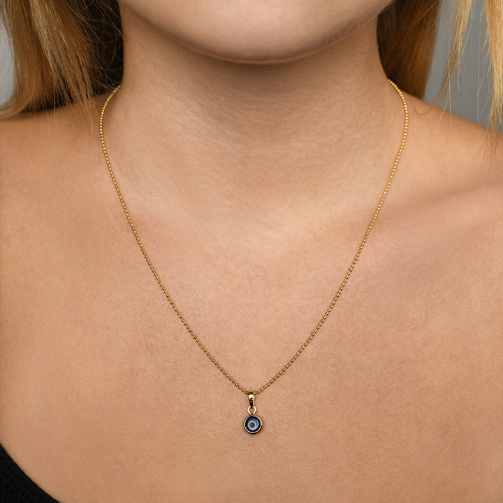 EVIL EYE FINE BALL NECKLACE