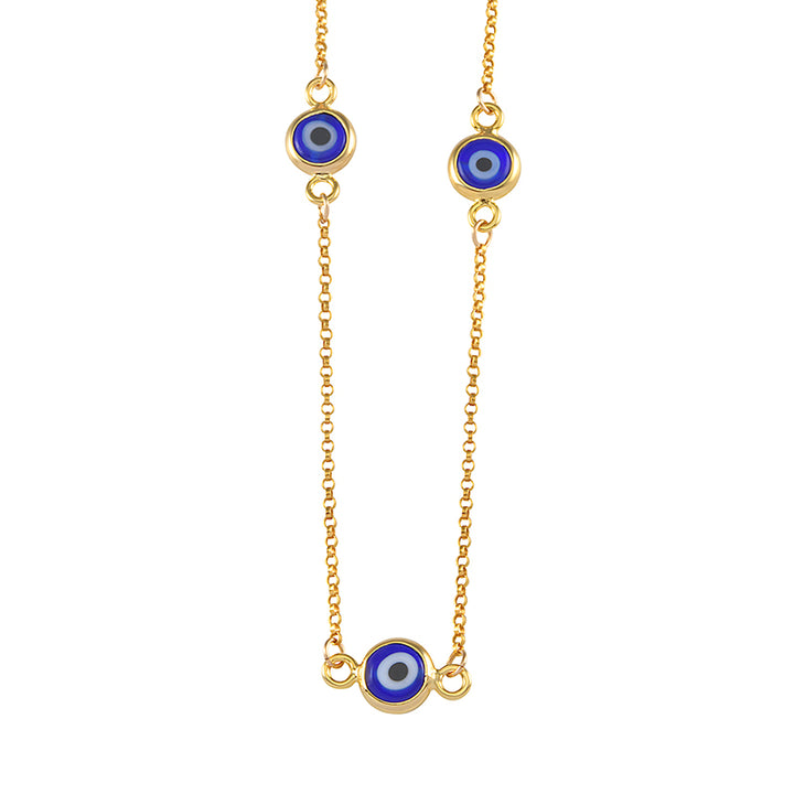 MULTI EVIL EYE NECKLACE