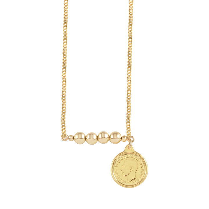 THREEPENCE FINE CURB NECKLACE