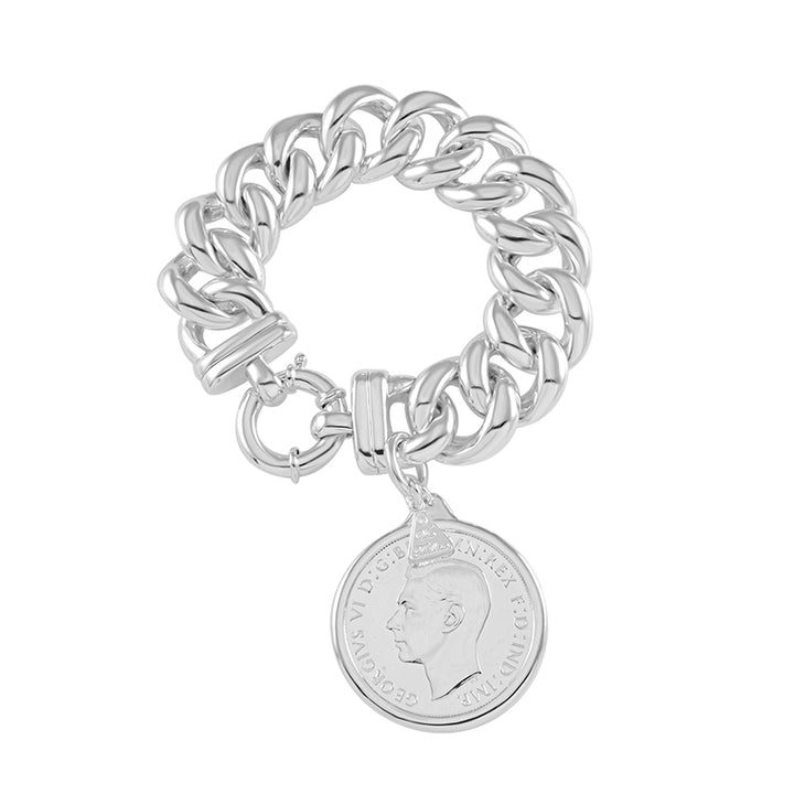 BIG MAMA CROWN COIN BRACELET