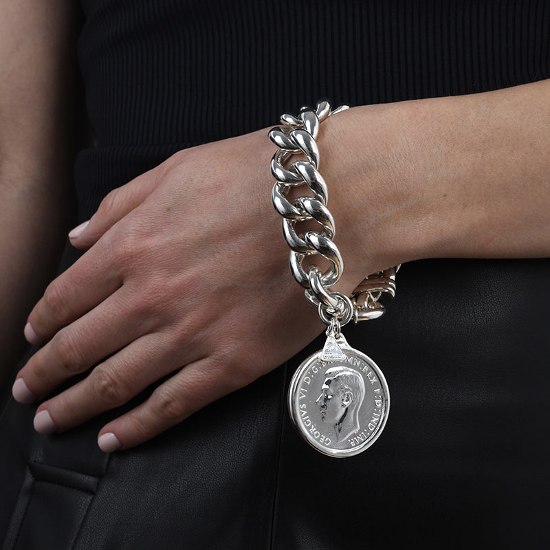 BIG MAMA CROWN COIN BRACELET