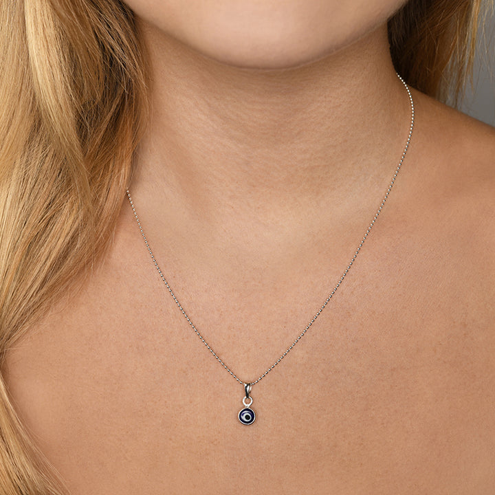 EVIL EYE FINE BALL NECKLACE