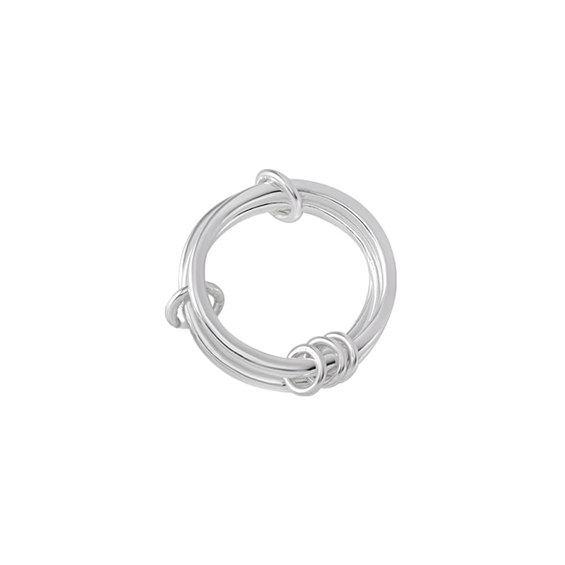 Loop Ring With Thread STACKED LOOP RING – SILVERSHOP