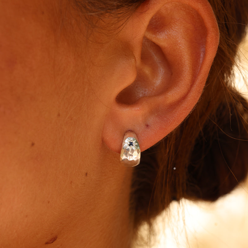 MIA BABY SAPPHIRE HOOPS