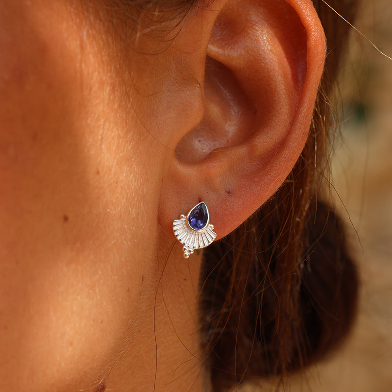 VENUS IOLITE EARRINGS