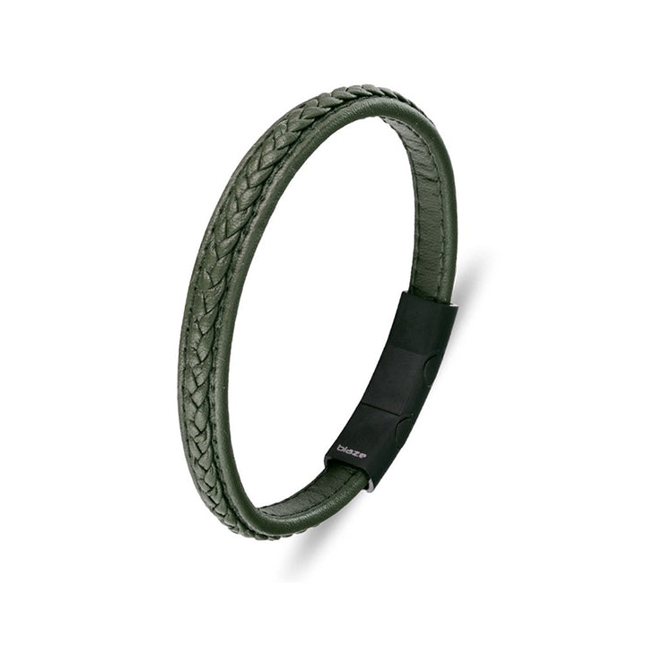 GREEN LEATHER BRACELET