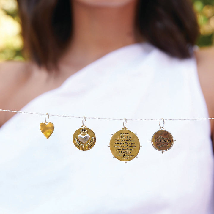 HANDS, HEART AND CROWN - LOVE AND FRIENDSHIP CHARM