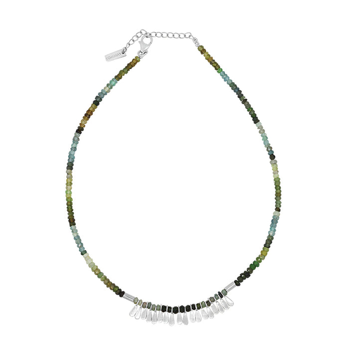 FLORA TOURMALINE TASSEL NECKLACE