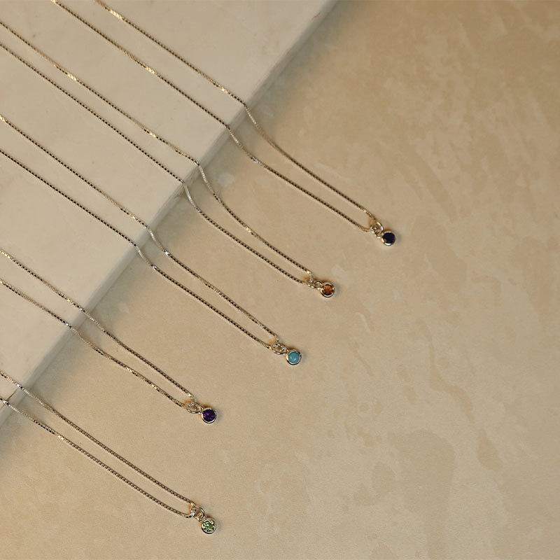 OCTOBER BIRTHSTONE NECKLACE