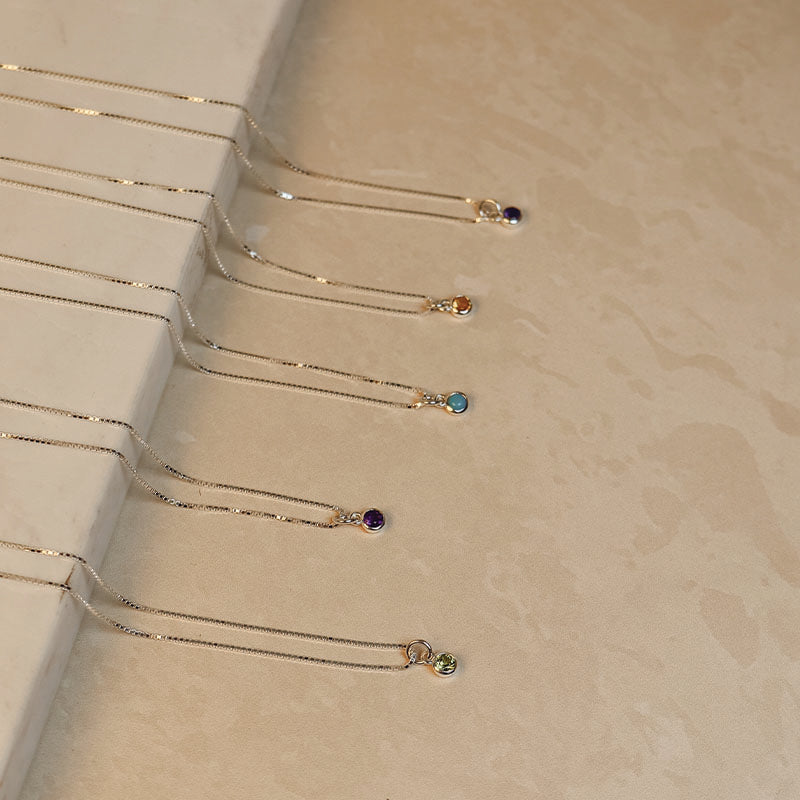 OCTOBER BIRTHSTONE NECKLACE