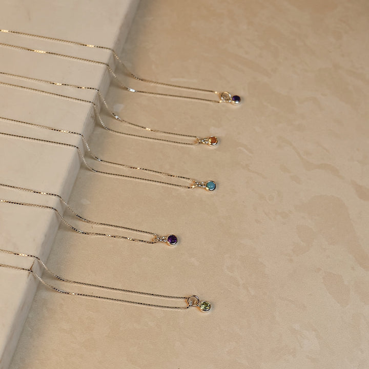 OCTOBER BIRTHSTONE NECKLACE