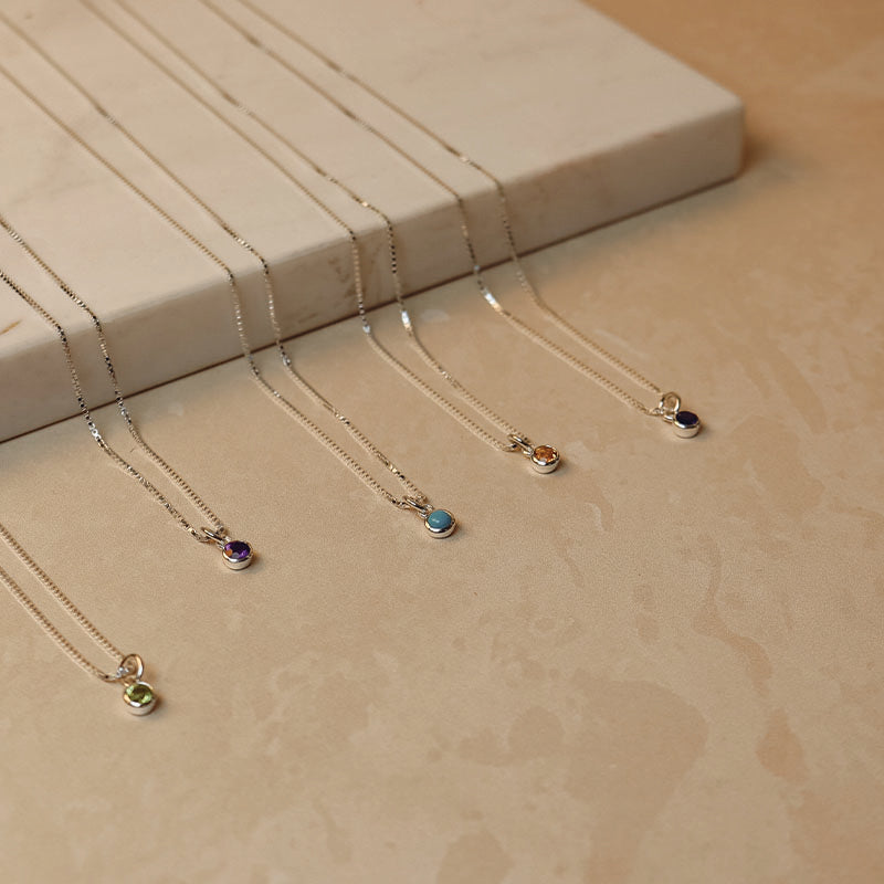 JANUARY BIRTHSTONE NECKLACE