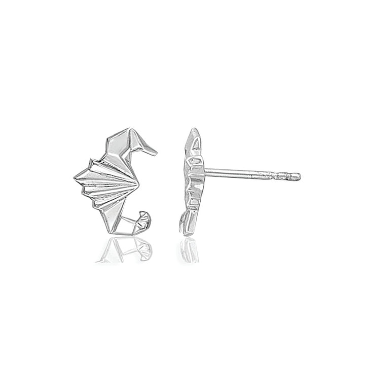ORIGAMI SEA HORSE EARRINGS
