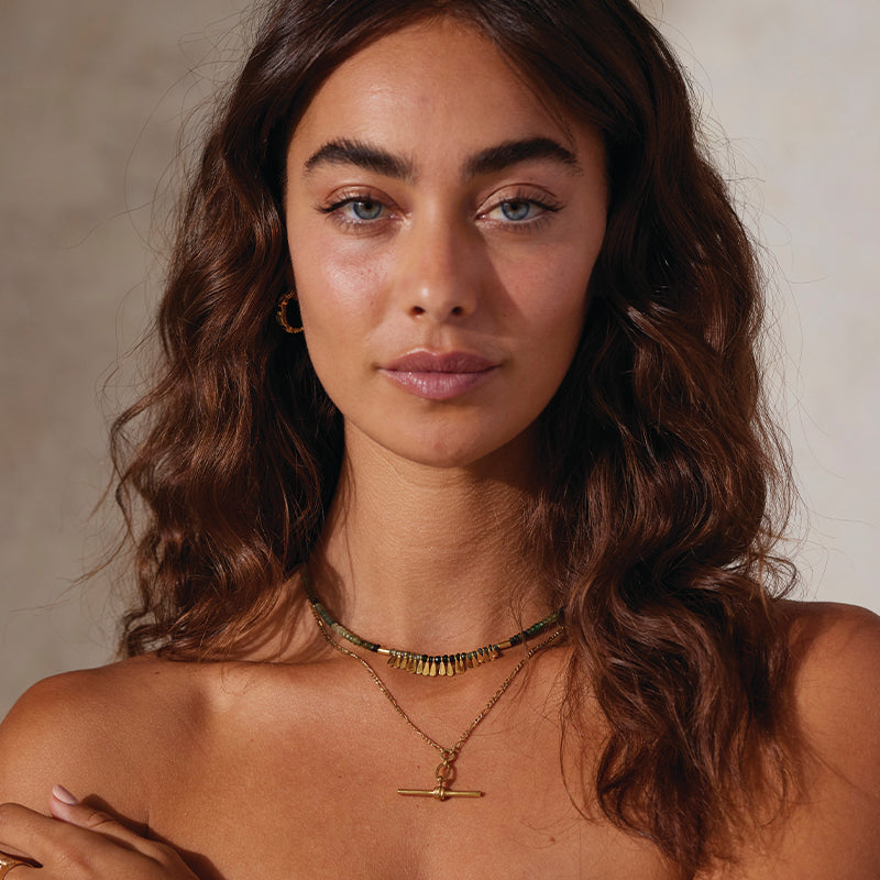 FLORA TOURMALINE TASSEL NECKLACE