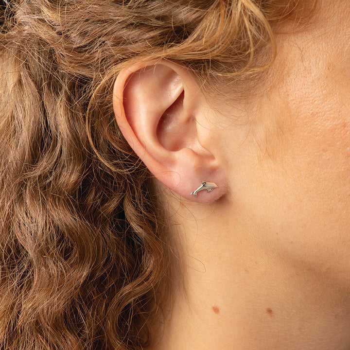 ORIGAMI DOLPHIN EARRINGS