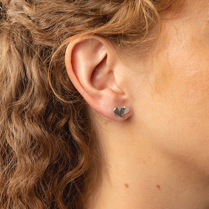 ORIGAMI PIG EARRINGS