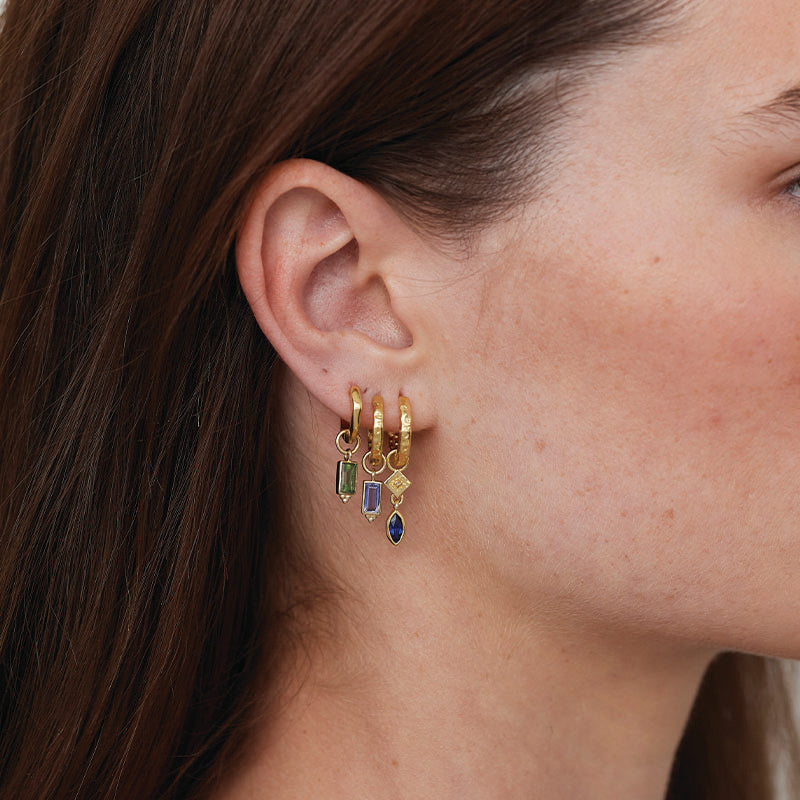 BAGUETTE APATITE EARRING CHARM