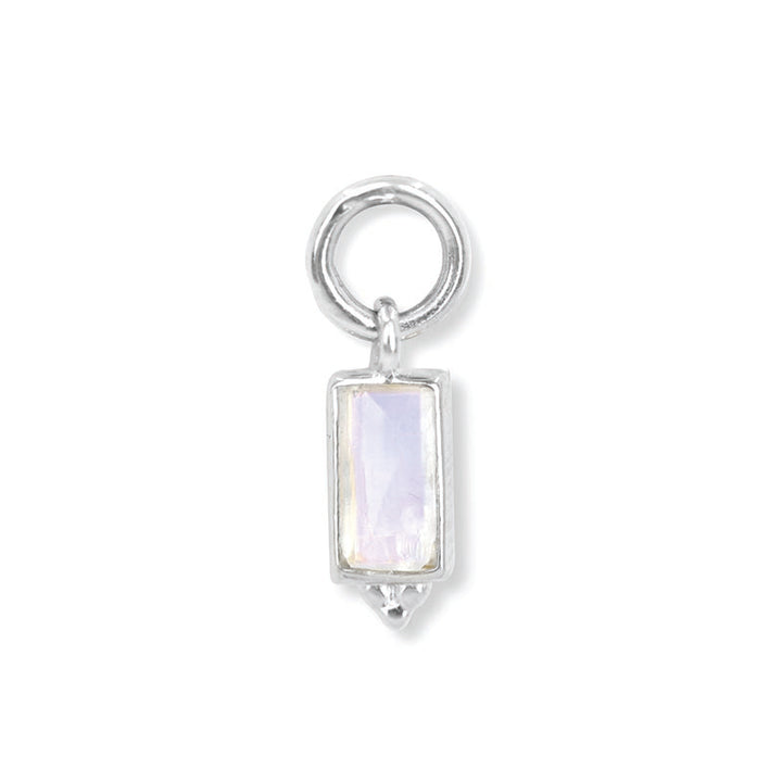 BAGUETTE MOONSTONE EARRING CHARM