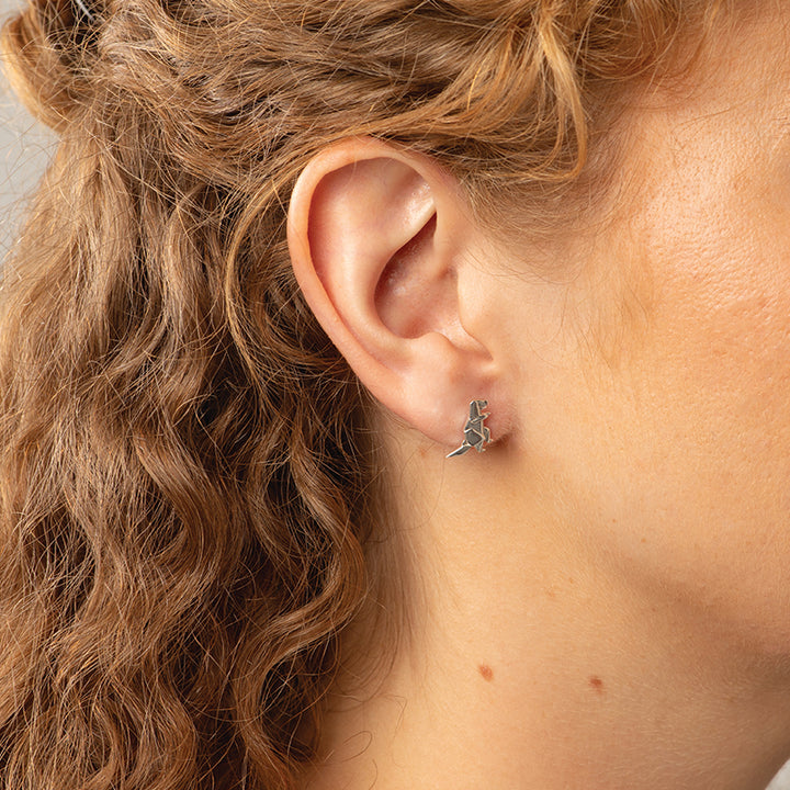 ORIGAMI T-REX EARRINGS